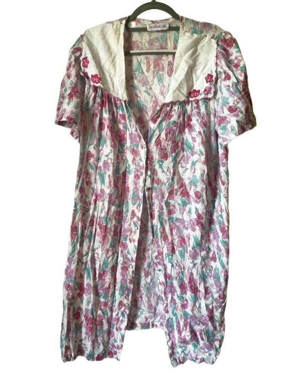 Vintage The Breakfast Club Floral Nightgown House Dress Size M